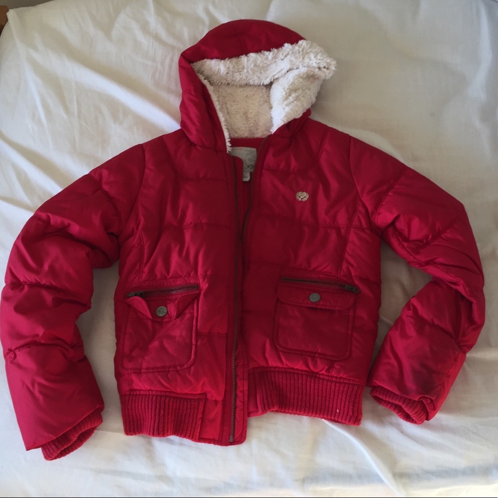 Old Navy ON Girl’s Red Puffer Short Coat